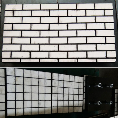 Semen Dan Pertambangan Tahan Aus Lining Conveyor Chute Ceramic Wear Tiles