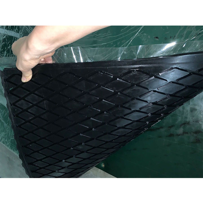 Herringbone Pattern Belt Conveyor Pulley Lagging Diamond Groove Rubber Pulley Lagging Sheet