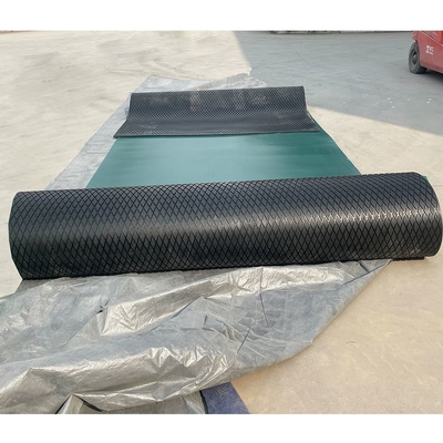 Conveyor Drum Diamond Groove Rubber Sheet Untuk Pulley Lagging