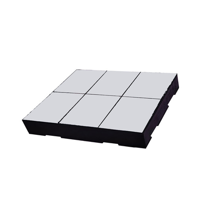 Custom 20% Zirkonia Ceramic Tile Liner Anti Impact Steel Backed Rubber