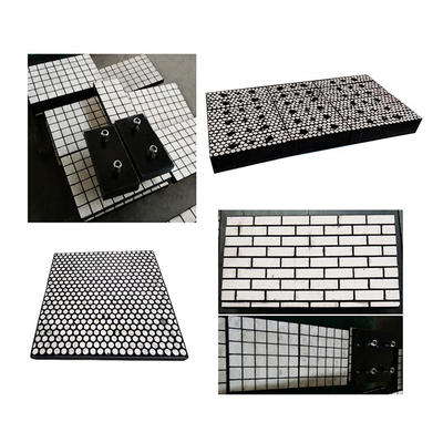 99% Alumina ZTA Ceramic Wear Plate Lapisan Baja Didukung
