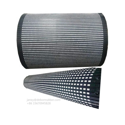 Pulley Conveyor tahan lama Lagging 20mm Ketebalan Karet Lagging