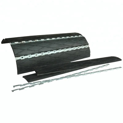 Slide penggantian karet pulley lag Pengelasan lapisan lag untuk pulley conveyor