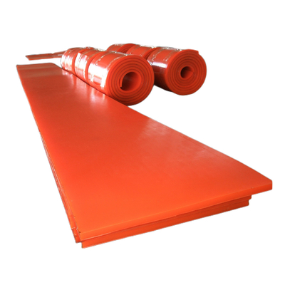 Conveyor Karet Polyurethane Skirting Board Kepadatan Disesuaikan Ukuran