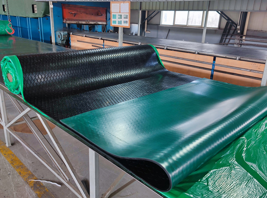Conveyor Pulley Lagging Rubber Sheet Head Pulley Diamond Grooved Rubber Pulley Lagging