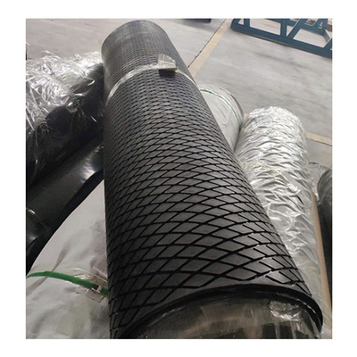 Conveyor Pulley Lagging Rubber Sheet Head Pulley Diamond Grooved Rubber Pulley Lagging