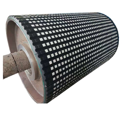 Conveyor Rubber Ceramic Pulley Lagging Dengan Cold Vulcanizing Cn Bonding Layer