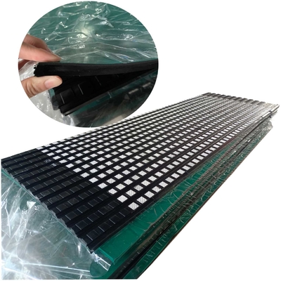 Conveyor Rubber Ceramic Pulley Lagging Dengan Cold Vulcanizing Cn Bonding Layer