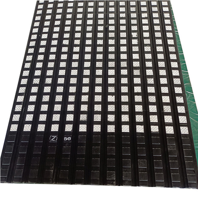 12mm Ketebalan Conveyor Drum Diamond Ceramic Lagging Lagging Lapisan Lapisan Katrol