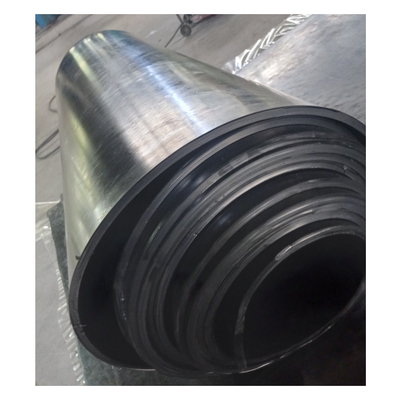 Duro 60 Shore A Black Rubber Sheet Skirt Belt Conveyor Untuk Semen Pertambangan Batubara