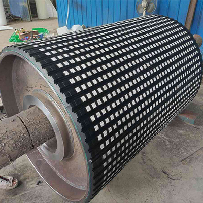 Conveyor Drum Diamond Ceramic Pulley Lagging Rubber Sheet