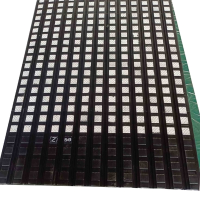 Keramik Rubber Strip Conveyor Drum Lagging Pulley Lagging Sheet 10m Dalam Gulungan