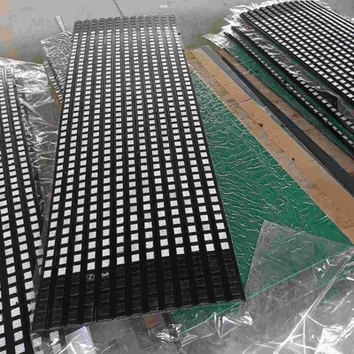 Keramik Rubber Strip Conveyor Drum Lagging Pulley Lagging Sheet 10m Dalam Gulungan