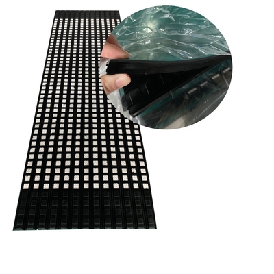 Plat Karet Diamond Ceramic Lagging Lagging Lapisan Dengan Lapisan Kontak