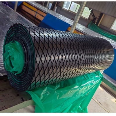 Vulcanized Conveyor Drum Pulley Lagging Diamond Rubber Roller Lagging