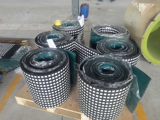 Conveyor Ceramic Rubber Lagging CN Bonding Layer Conveyor Drum Lagging