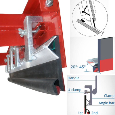Side Skirt Conveyor Belt Tahan Abrasi Lapisan Karet Penyisipan Tipe Y