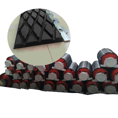 Weld On Conveyor Pulley Lagging Slide Diamond Rubber Lagging Sheet yang Dapat Diganti