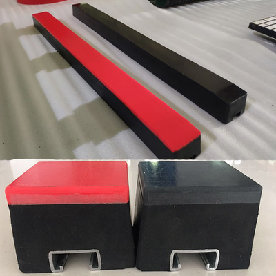 Conveyor Impact Cradle Slide Bar 65A Impact Pad Untuk Belt Conveyor