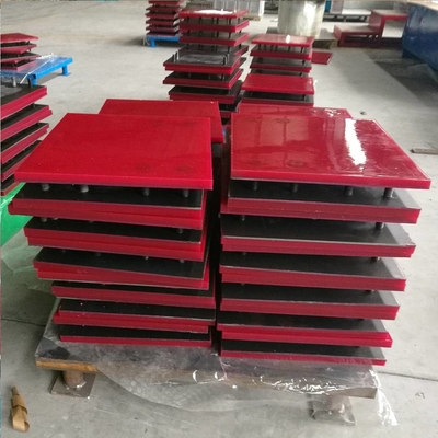 Casting Urethane Polyurethane Natural Rubber Lining Untuk Conveyor Chute