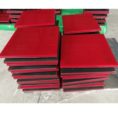 Pelat Chute Lining Polyurethane Metal Back Urethane yang Diperluas