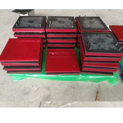 Pelat Chute Lining Polyurethane Metal Back Urethane yang Diperluas