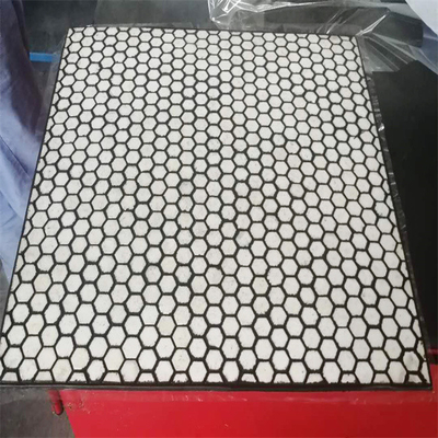 Persegi 100x100 Lapisan Pelat Aus Keramik Untuk Chute Hopper