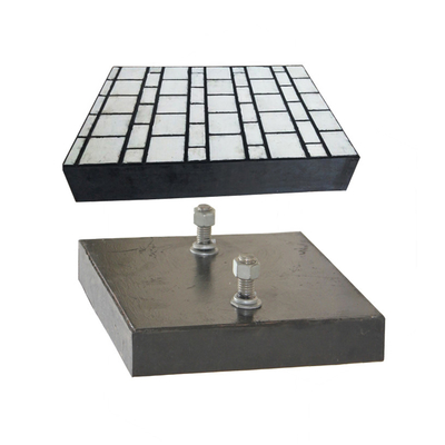 Circle 95% Alumina Ceramic Lining Ubin Keramik ZTA Tahan Aus