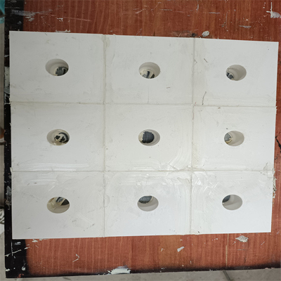 Keramik Tahan Benturan Ubin Cylinder Hexagonal Ceramic Rubber Composite Liner