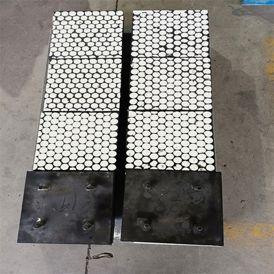 Ubin Keramik Baja Backing Wear Liners Rubber Chute Liners
