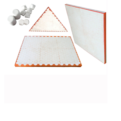 Magnet Backed Rubber Ceramic Lining Untuk Penambangan Semen Silo Chute