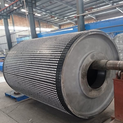 Mining Conveyor Pulley Rubber Ceramic Lagging 10m Pulley Lagging Material