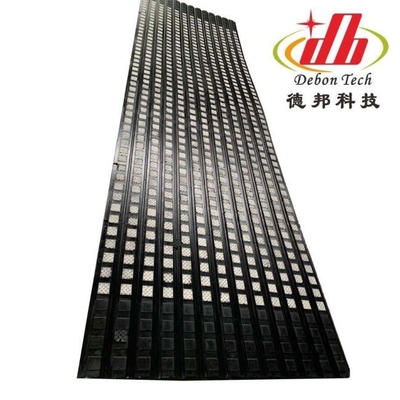 Pakaian tahan Conveyor Drum Karet Keramik Pulley Lagging Sheet