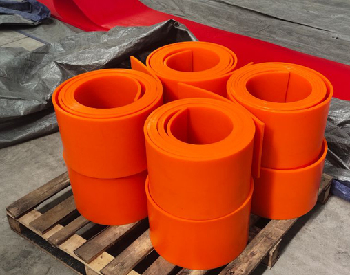 Polyurethane Skirt board Karet Untuk Conveyor Chutes Industri Pertambangan